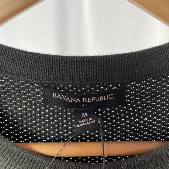 NWT Banana Republic Long Sleeve Crew Neck Shirt in Grey Size Medium - Picture 3 of 5